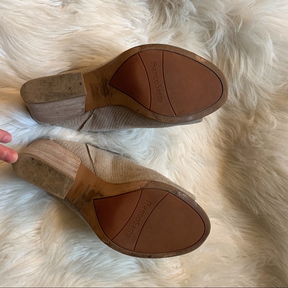 Franco Sarto Firefly High-Heeled Mules - 10 - Picture 6 of 7